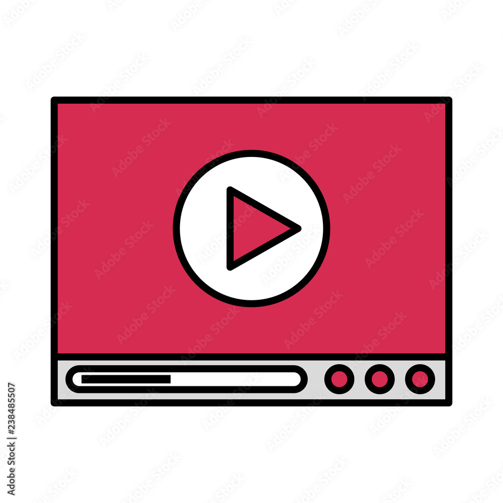 play button isolated icon