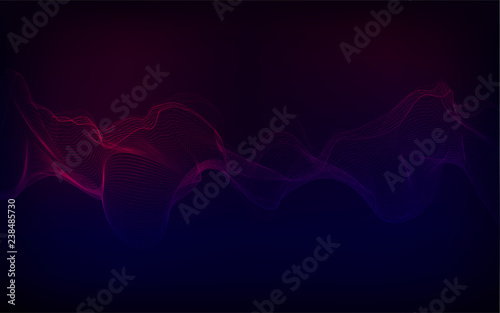 abstract digital green equaliser, sound wave pattern element