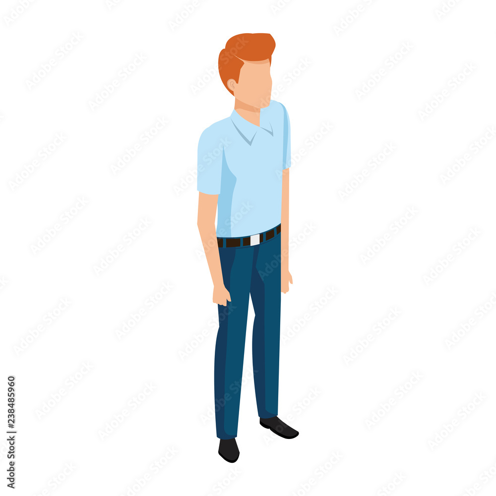 elegant businessman avatar character
