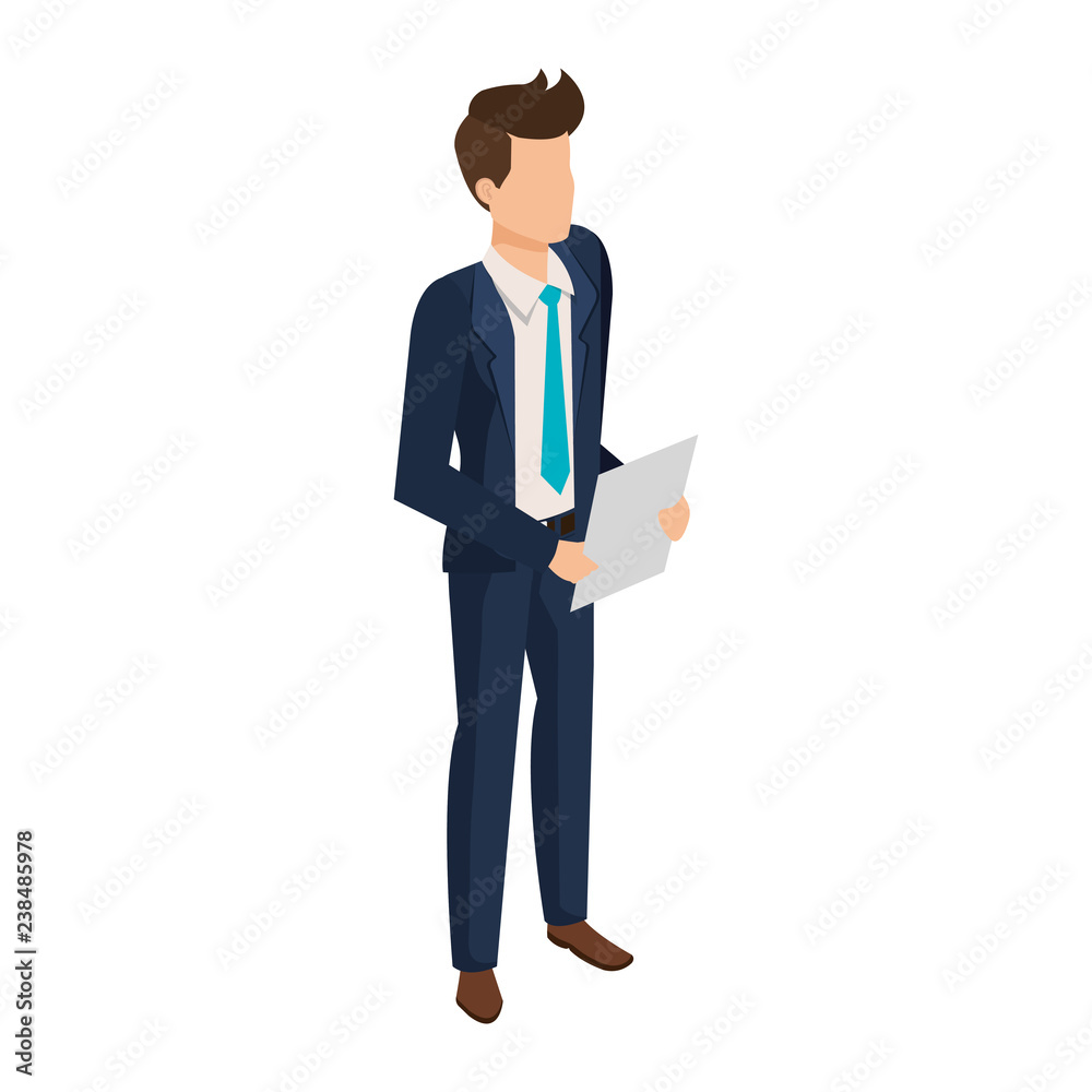 elegant businessman avatar character elegant businessman avatar character