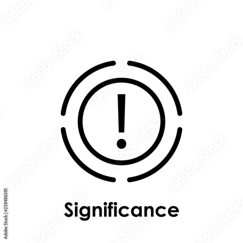 circle, exclamation mark, significance icon. One of business collection icons for websites, web design, mobile app
