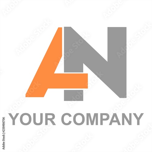 AN, NA initials letter company logo