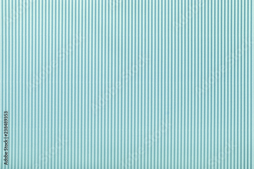 Fototapeta Naklejka Na Ścianę i Meble -  Texture of corrugated light blue paper, macro.