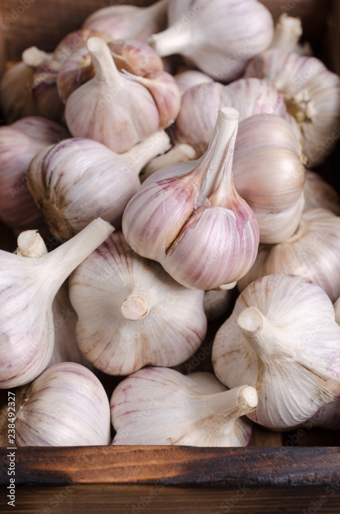 Raw fresh garlic Raw fresh garlic