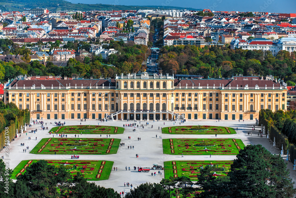 Blick über Wien von der Gloriette aus