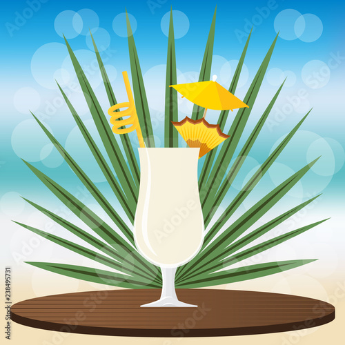 Pina Colada cocktail