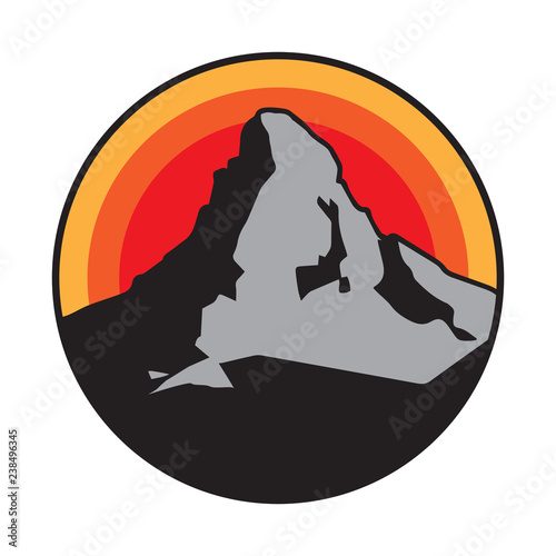 Mountain logo, icon or symbol
