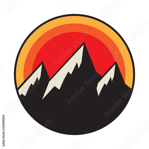 Mountain logo, icon or symbol