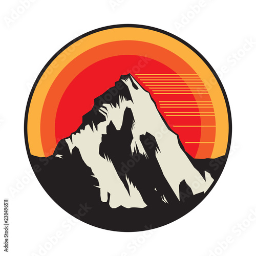 Mountain logo, icon or symbol