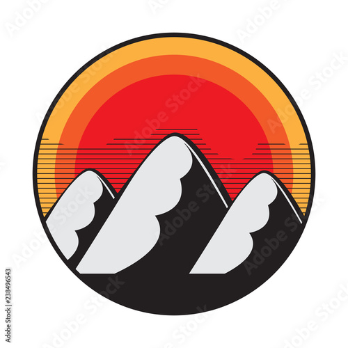 Mountain logo, icon or symbol