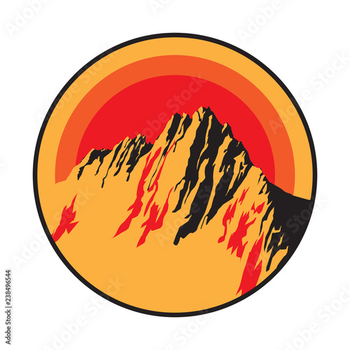 Mountain logo, icon or symbol