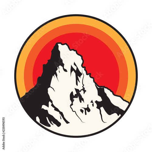 Mountain logo, icon or symbol