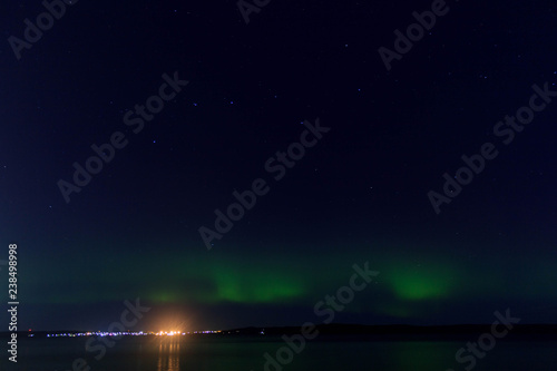 Northern lights over Petrozavodsk