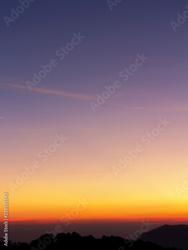 Sky for background at sunrise or sunset time.colorful of sky.
