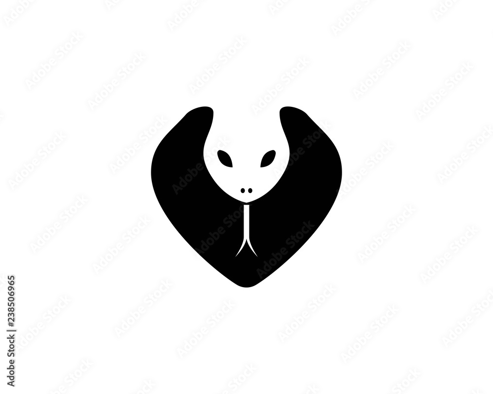 Fototapeta premium snake head logo template