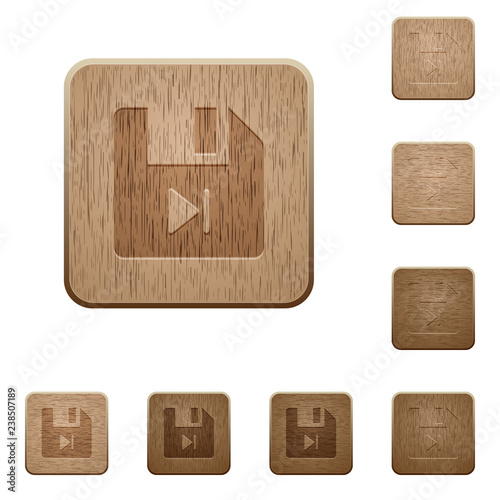 File next wooden buttons