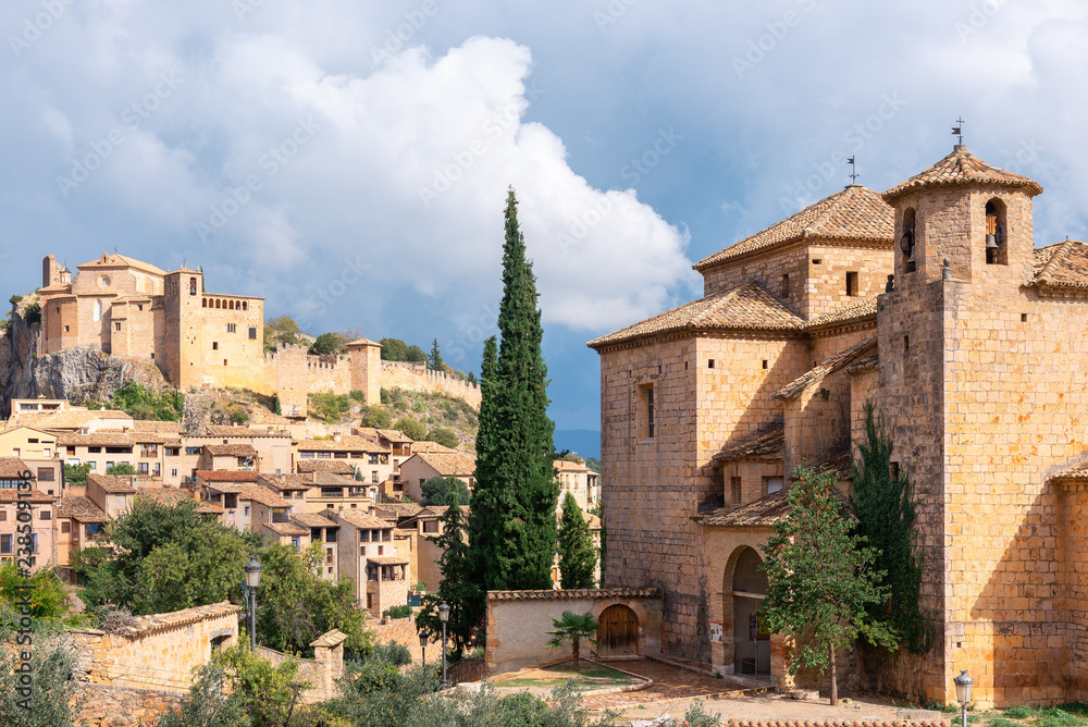 Alquezar village in Huesca province, Spain