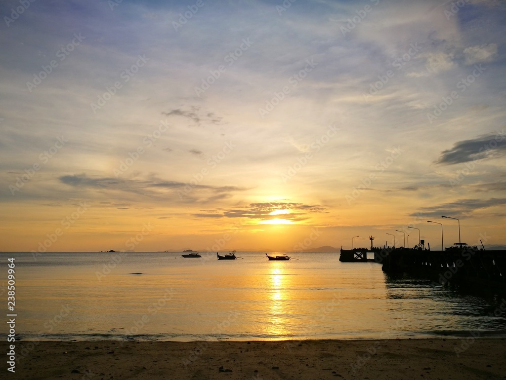 Beautiful sea view of Koh Yao island , locate in the middle of Phang nga , Phuket and Krabi , Thailand , Asia Beautiful sea view of Koh Yao island , locate in the middle of Phang nga , Phuket and Krabi , Thailand , Asia
