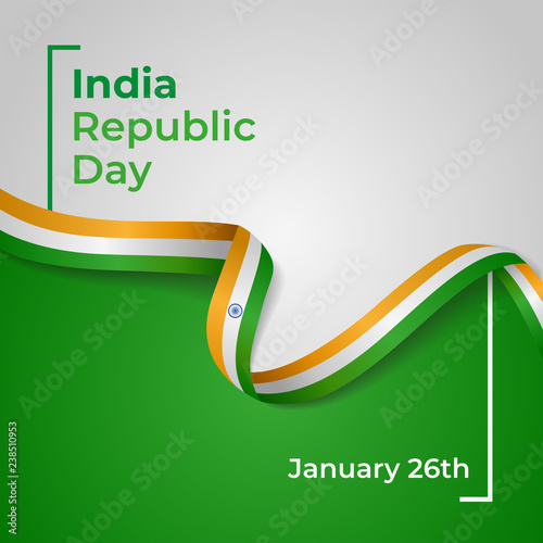 Republic of India Independence Day Vector Template Design Illustration