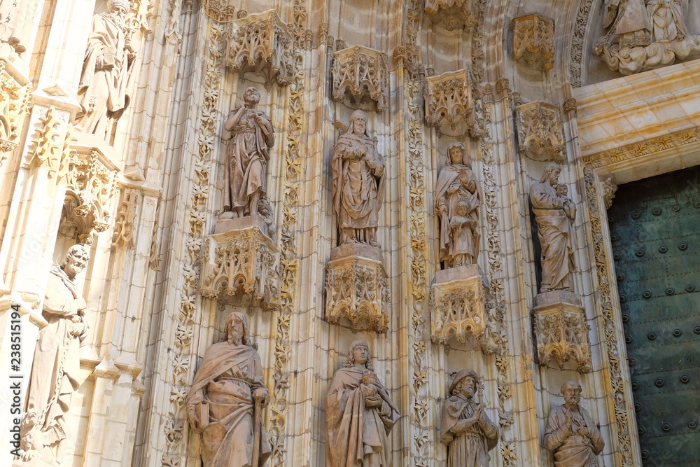 Part of Seville Cathedral, Spain