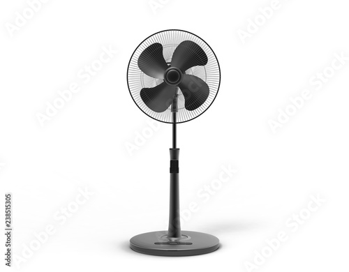 Black stand fan