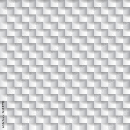 Abstract white tiled texture background, vector design. 