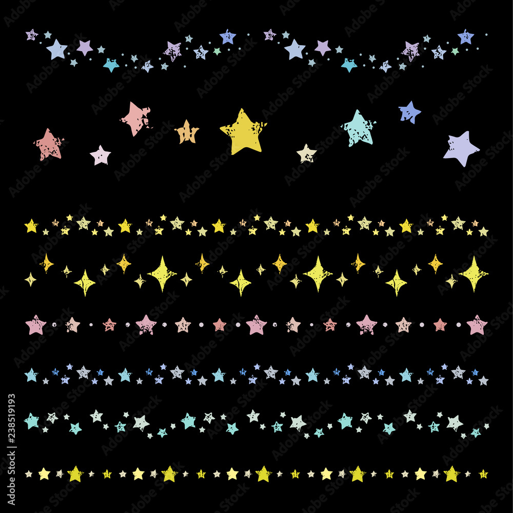 スタンプ 星 装飾ライン Vector Eps 10 Stock ベクター Adobe Stock