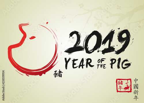 YEAR OF THE PIG - 2019 - Chinese New Year
