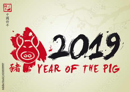 YEAR OF THE PIG - 2019 - Chinese New Year