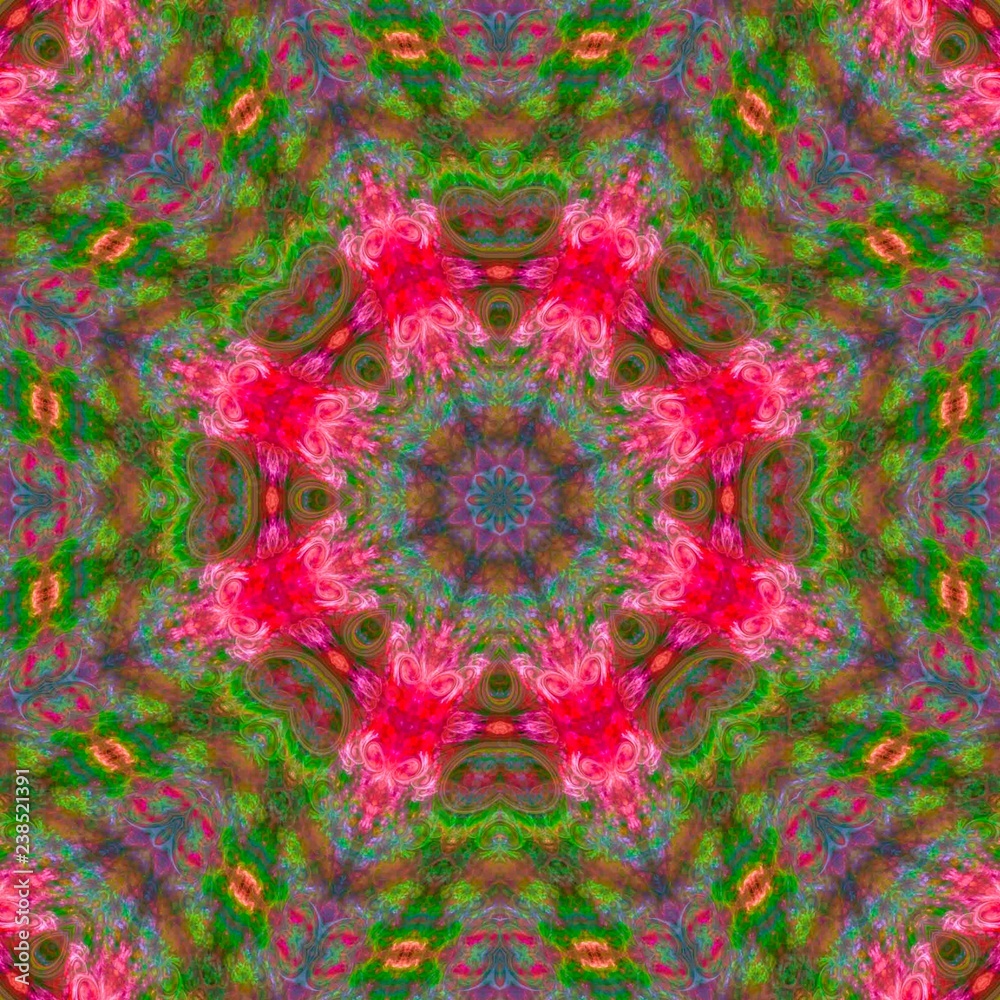 abstract digital kaleidoscope, mandala