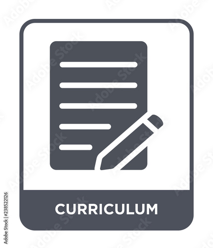 curriculum icon vector