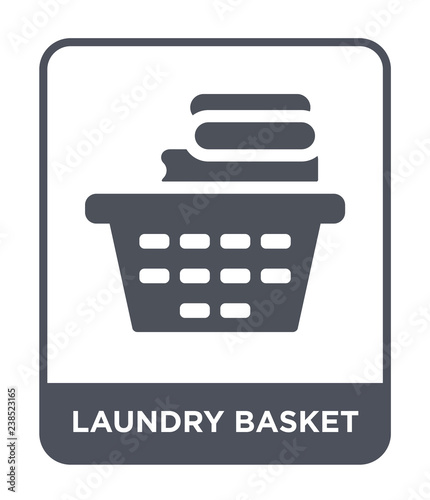 laundry basket icon vector