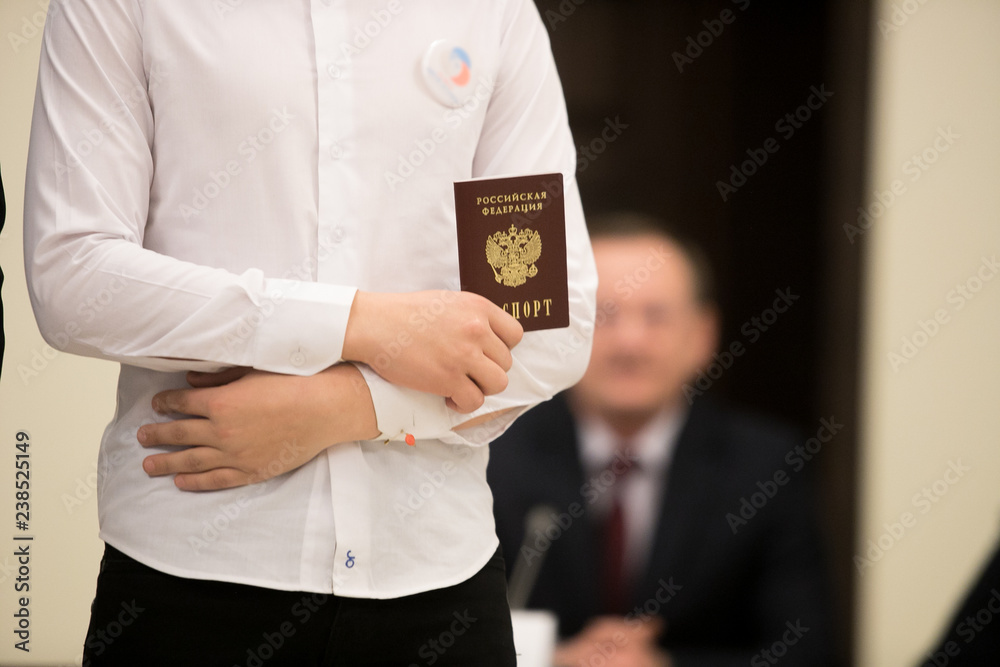 russian passports in hand russian passports in hand
