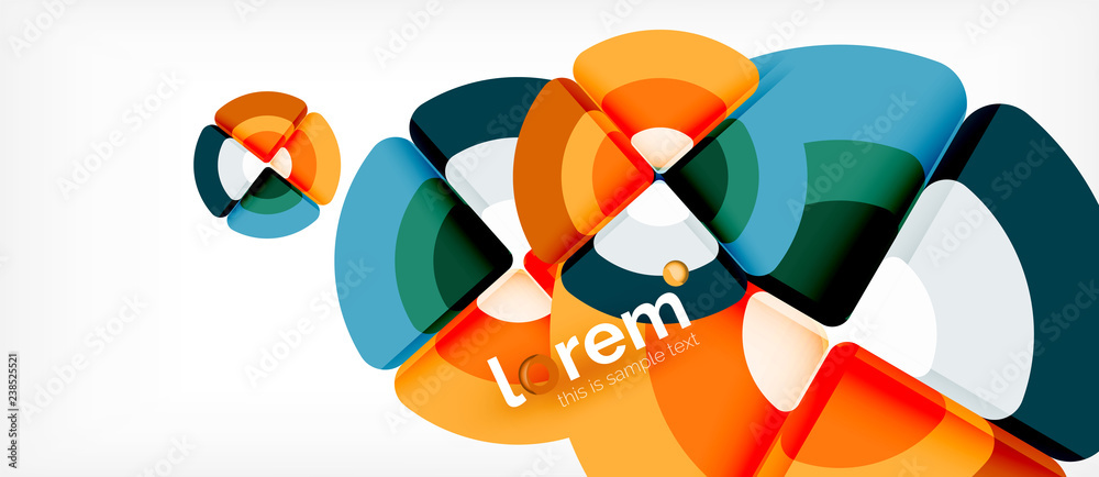 Circles and triangles geometric abstract background. Trendy abstract layout template for business or technology presentation or web brochure cover, wallpaper Circles and triangles geometric abstract background. Trendy abstract layout template for business or technology presentation or web brochure cover, wallpaper