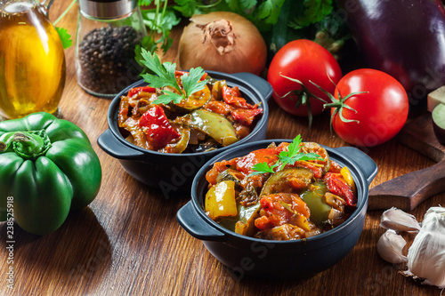 Tableau sur toile Ratatouille, delicious vegetarian stew