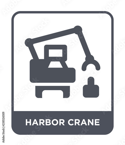 harbor crane icon vector