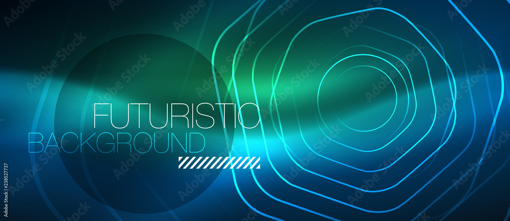 Neon glowing lines, magic energy space blue light concept, abstract background wallpaper design Neon glowing lines, magic energy space blue light concept, abstract background wallpaper design