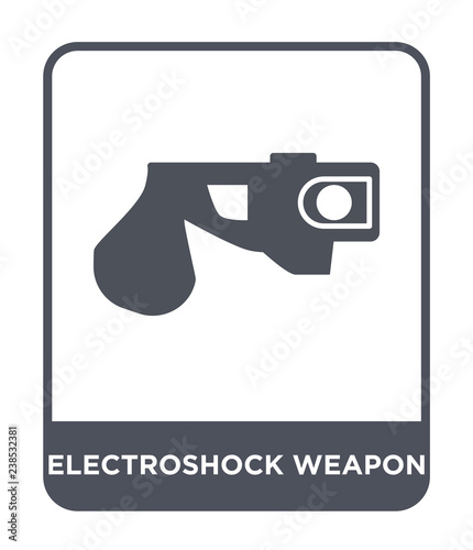 electroshock weapon icon vector