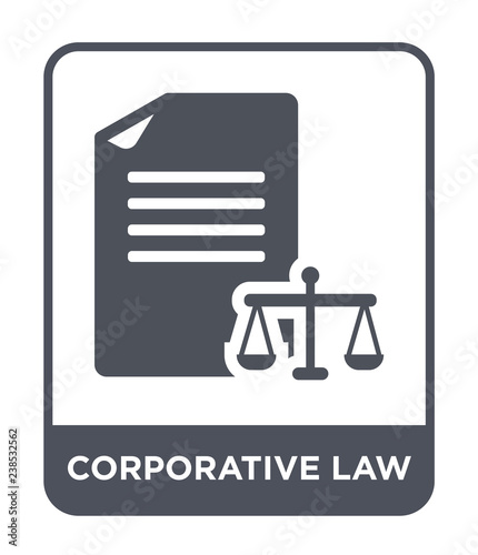 corporative law icon vector