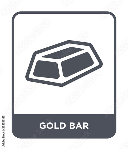 gold bar icon vector