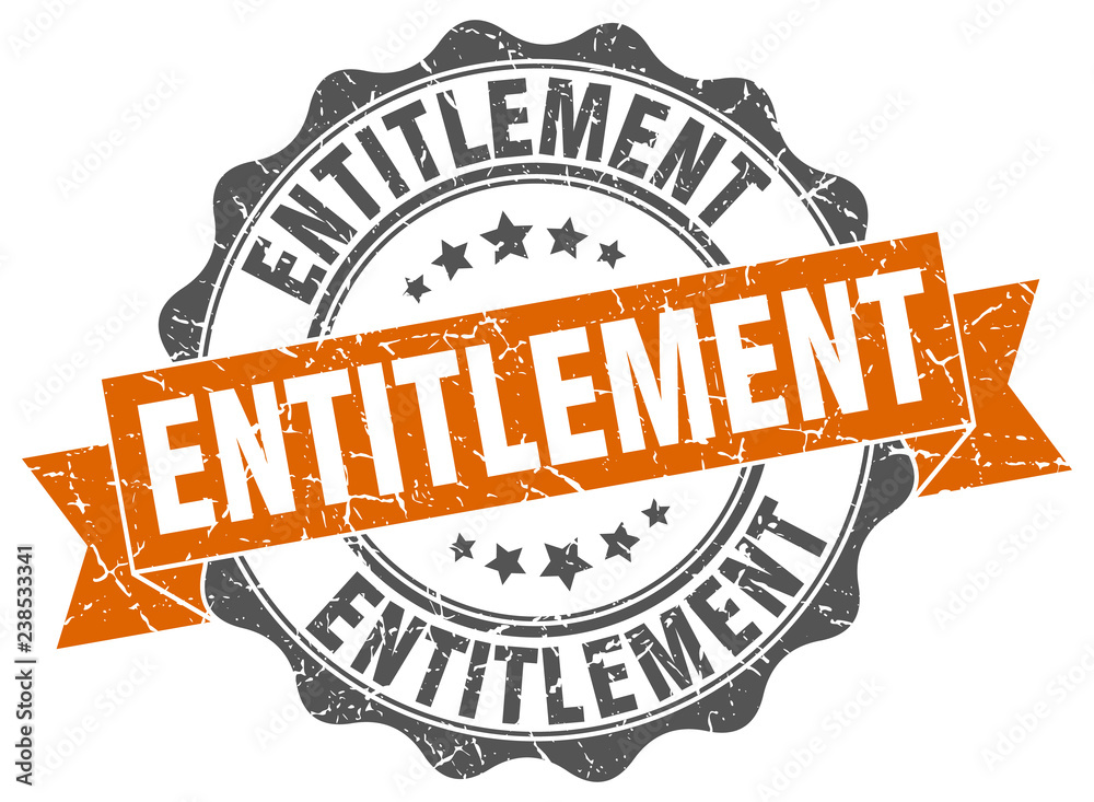 Obraz premium entitlement stamp. sign. seal