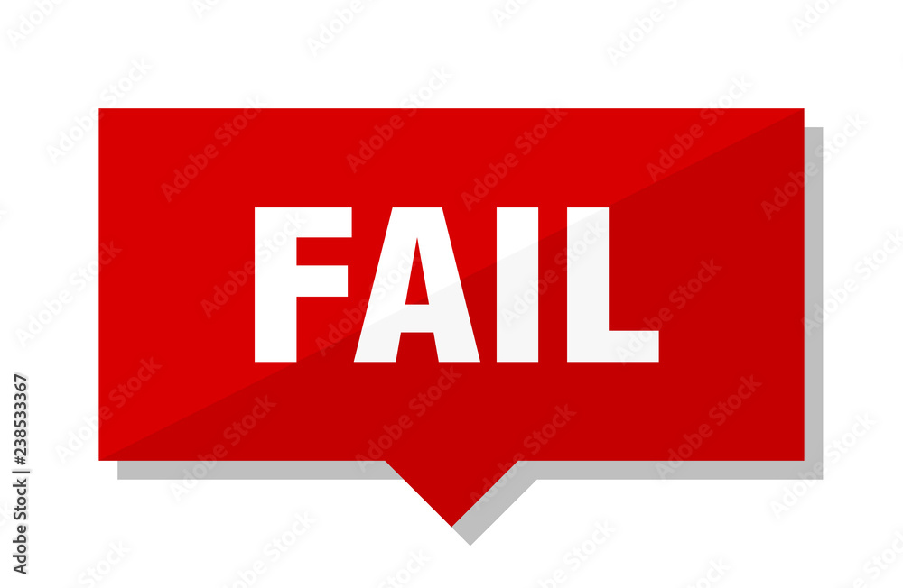 Fototapeta premium fail red tag