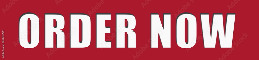 Obraz premium ORDER NOW Banner Stamp