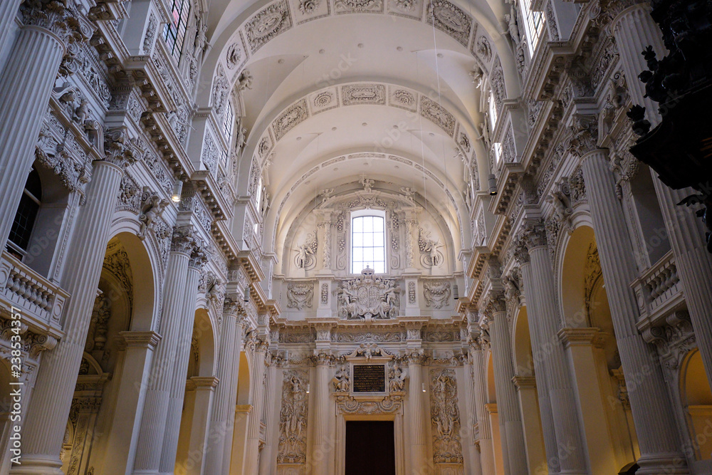 Theatine Church. Stucco interiors in baroque