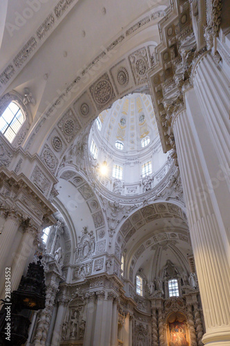 Theatine Church. Stucco interiors in baroque photo