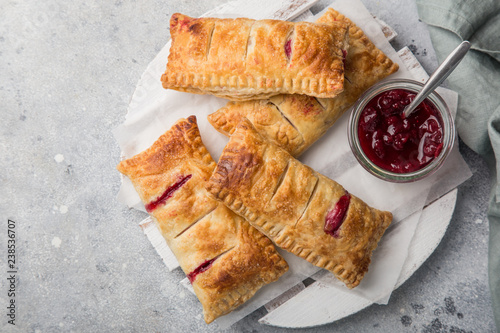 puff pastry stuffed with berries
