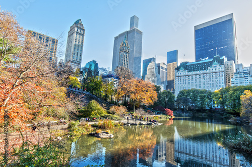 Fototapeta Naklejka Na Ścianę i Meble -  Skyscrapers and the Central Park in New York