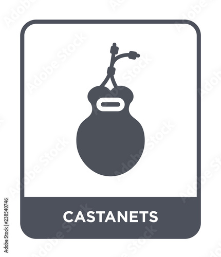 castanets icon vector
