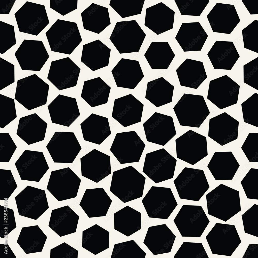 hexagon halftone seamless minimal design pattern, geometric background print texture