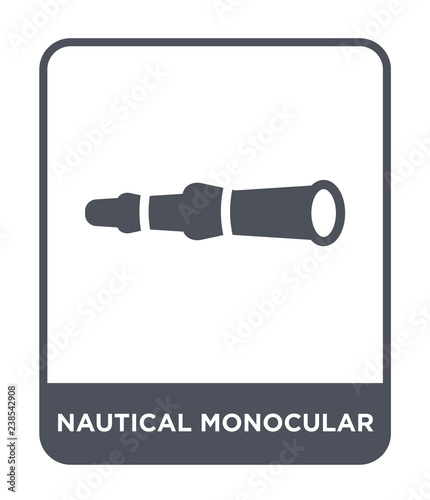 nautical monocular icon vector